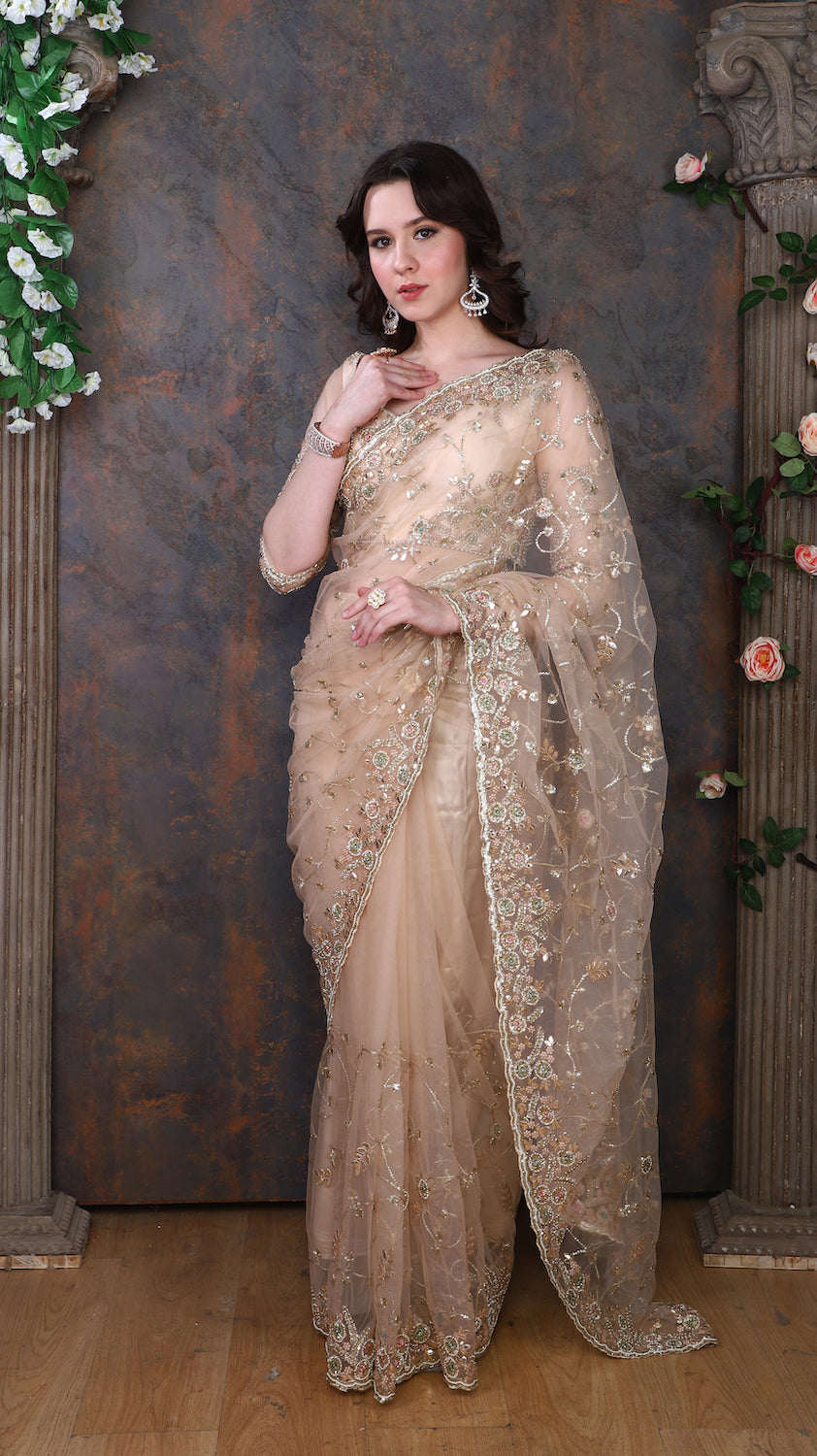 Golden Saree