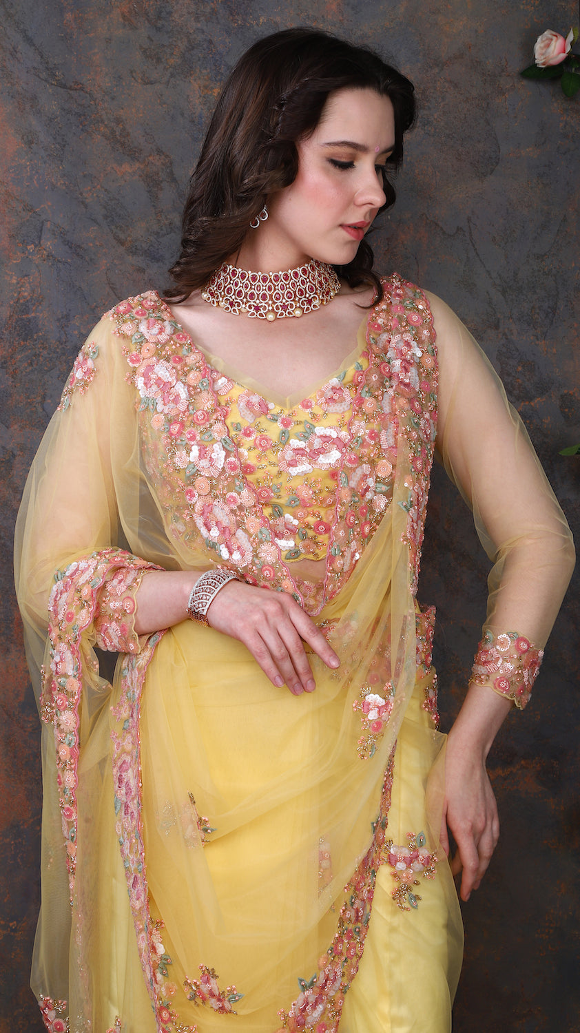 Yellow Saree