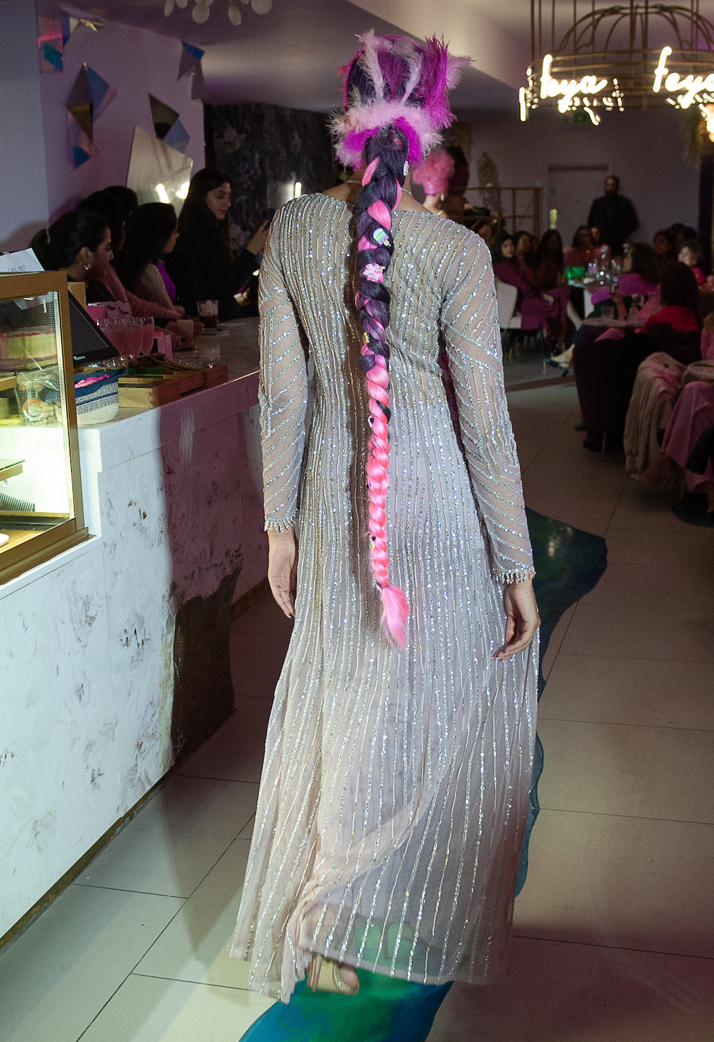 Mauve Jacket with Palazzo