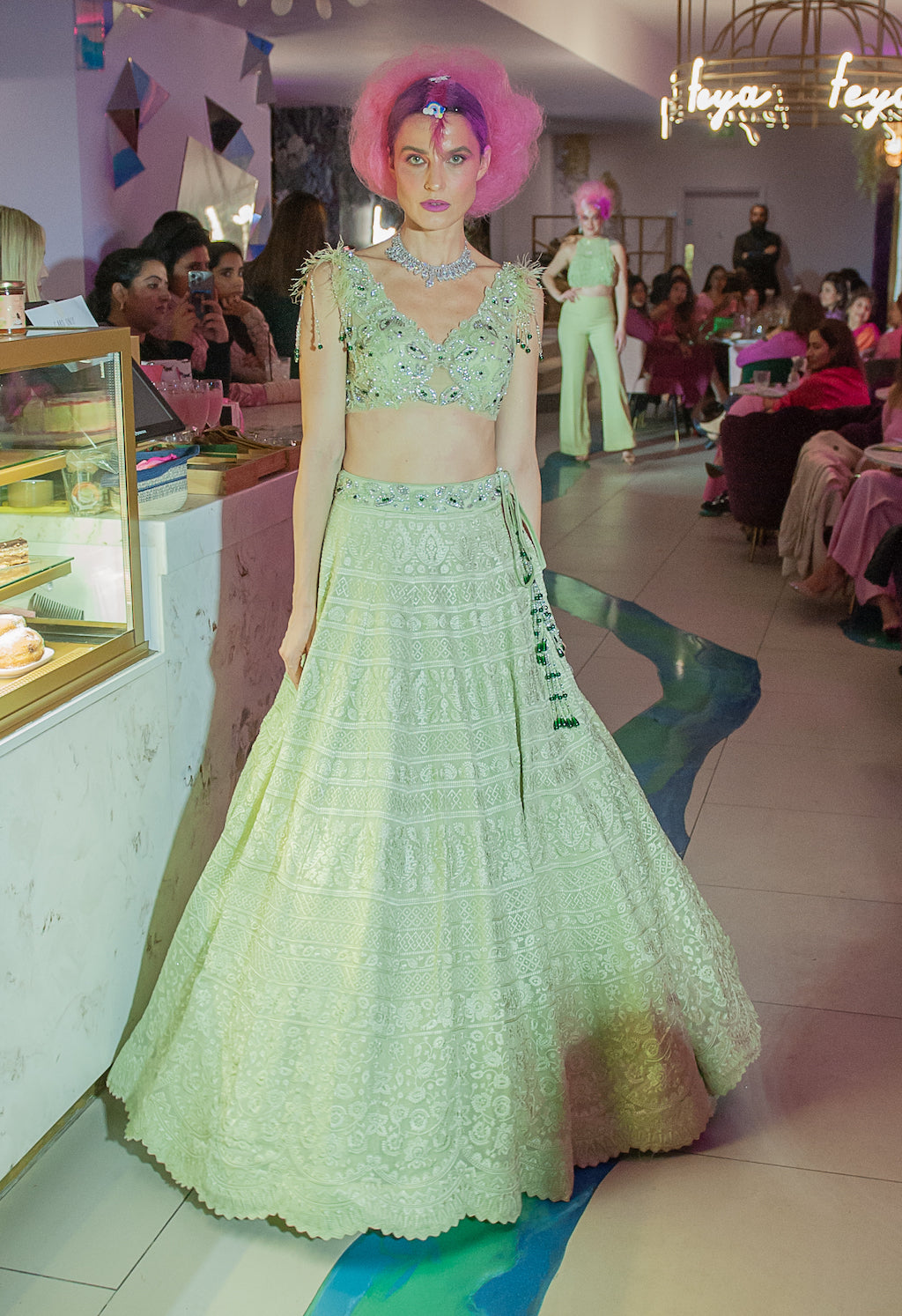Mint Lehenga