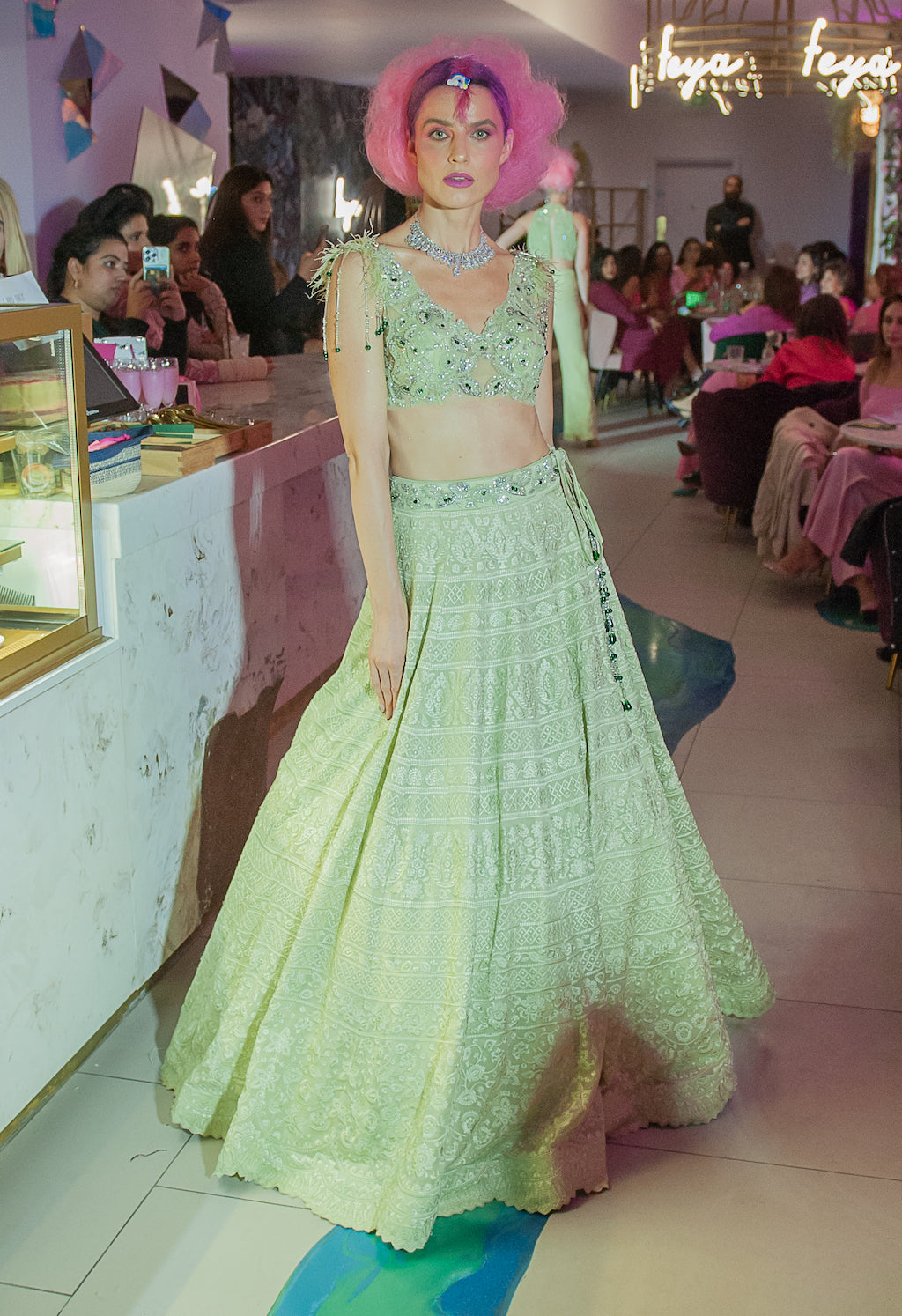 Mint Lehenga