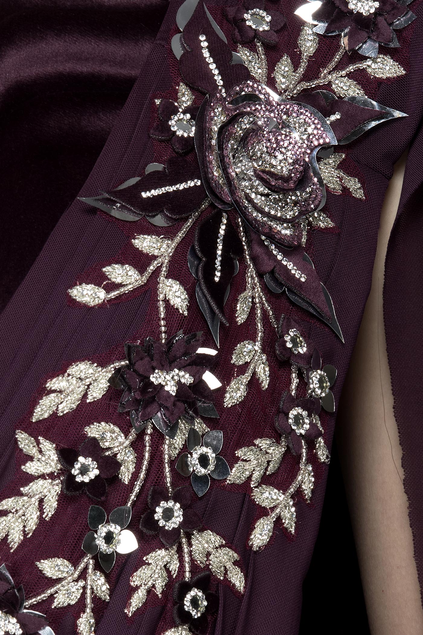 Wine Lycra Readymade Saree