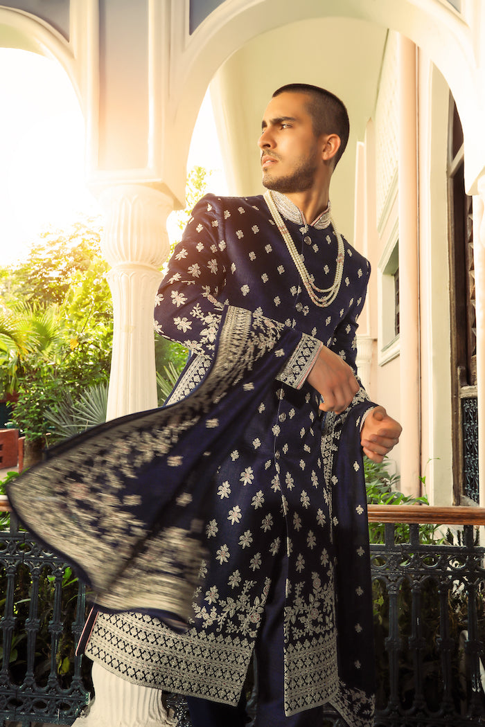 Embroidered Groom Sherwani