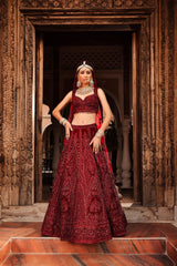 Red on Red Bridal Outfit