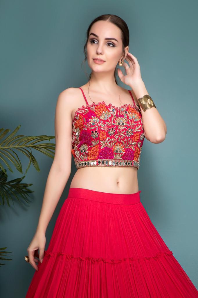 Hot Pink Lehenga and choli