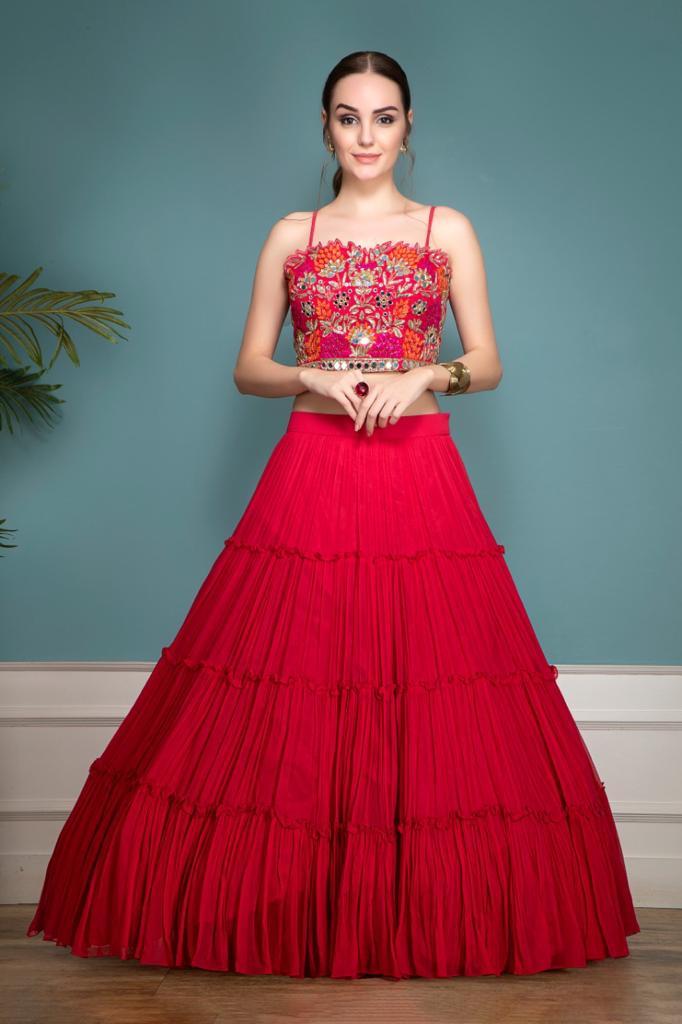 Hot Pink Lehenga and choli
