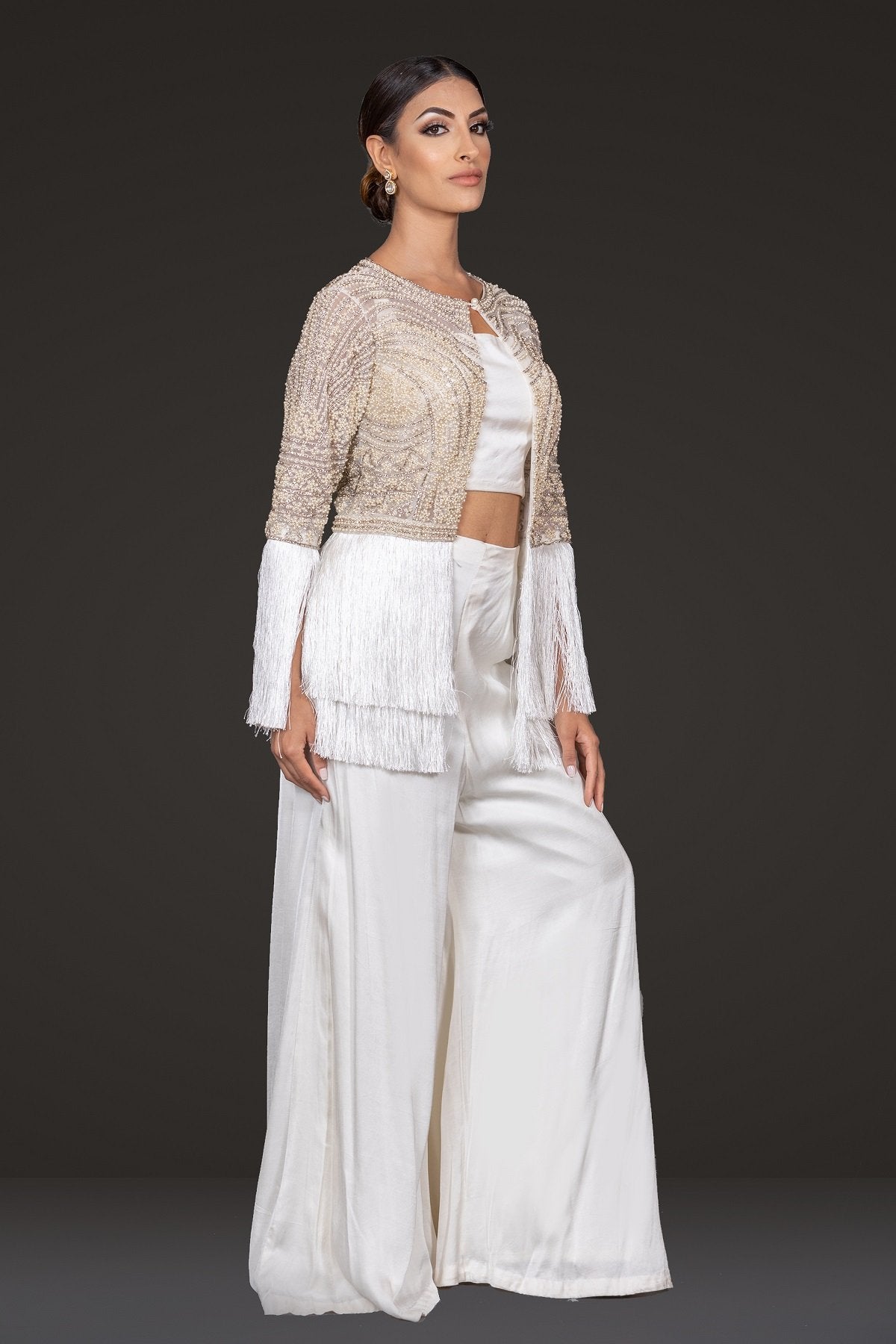 Stylish Jacket with Fringes