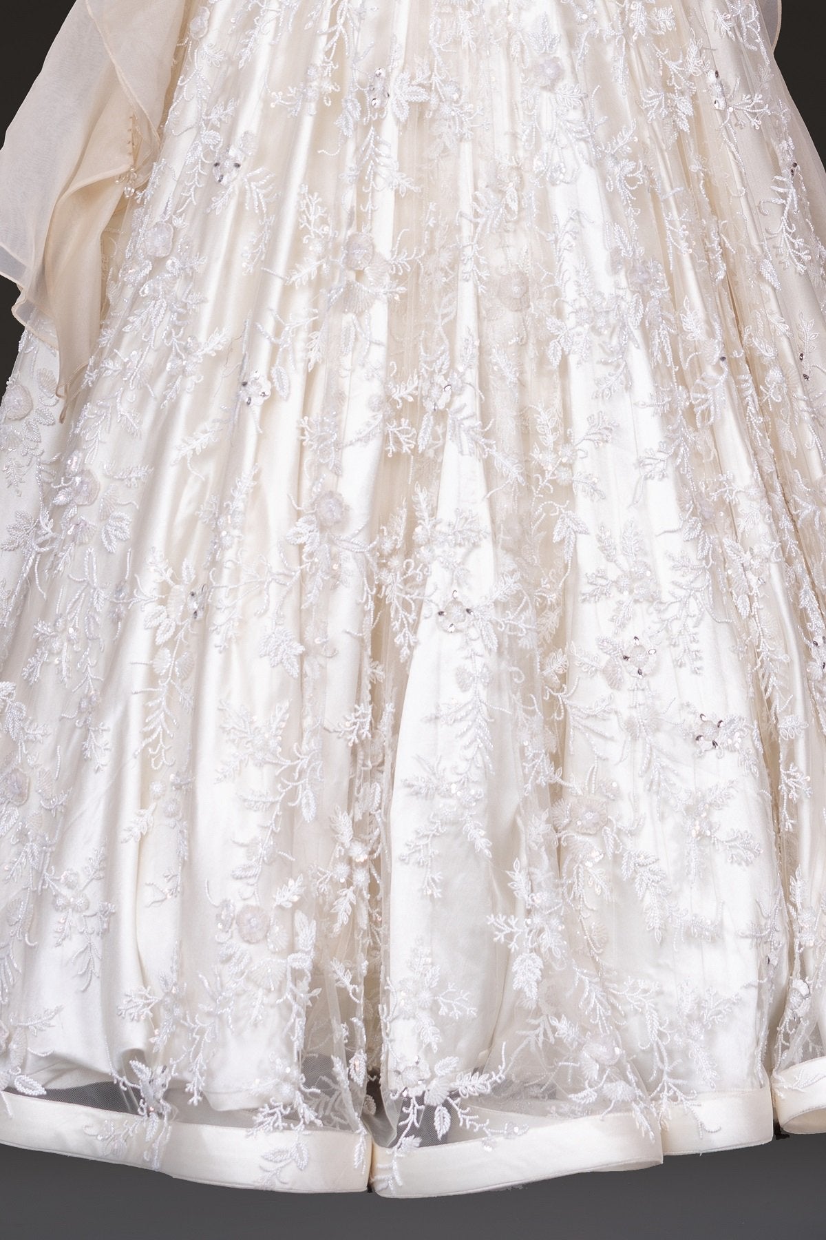 White Embroidered Gown