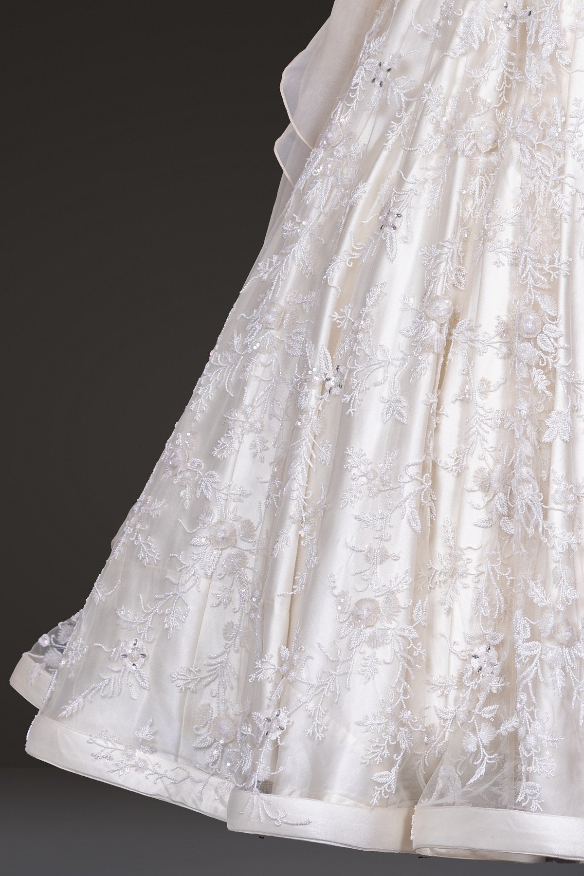 White Embroidered Gown