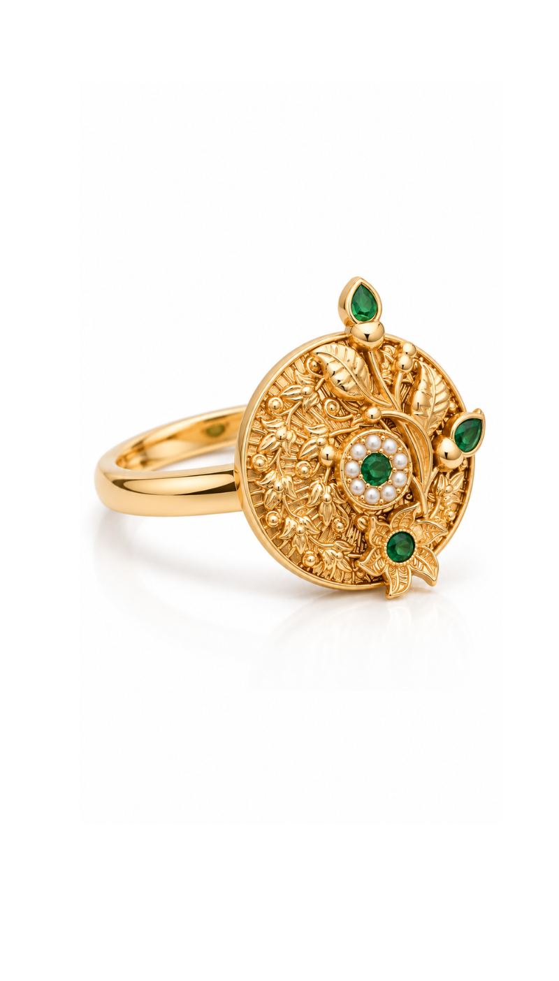 Elara Green Ring