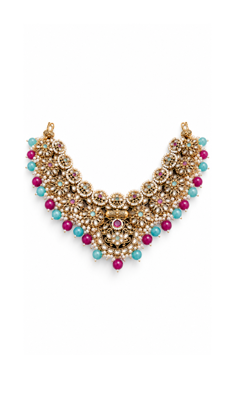 Meenakari Peacock Set