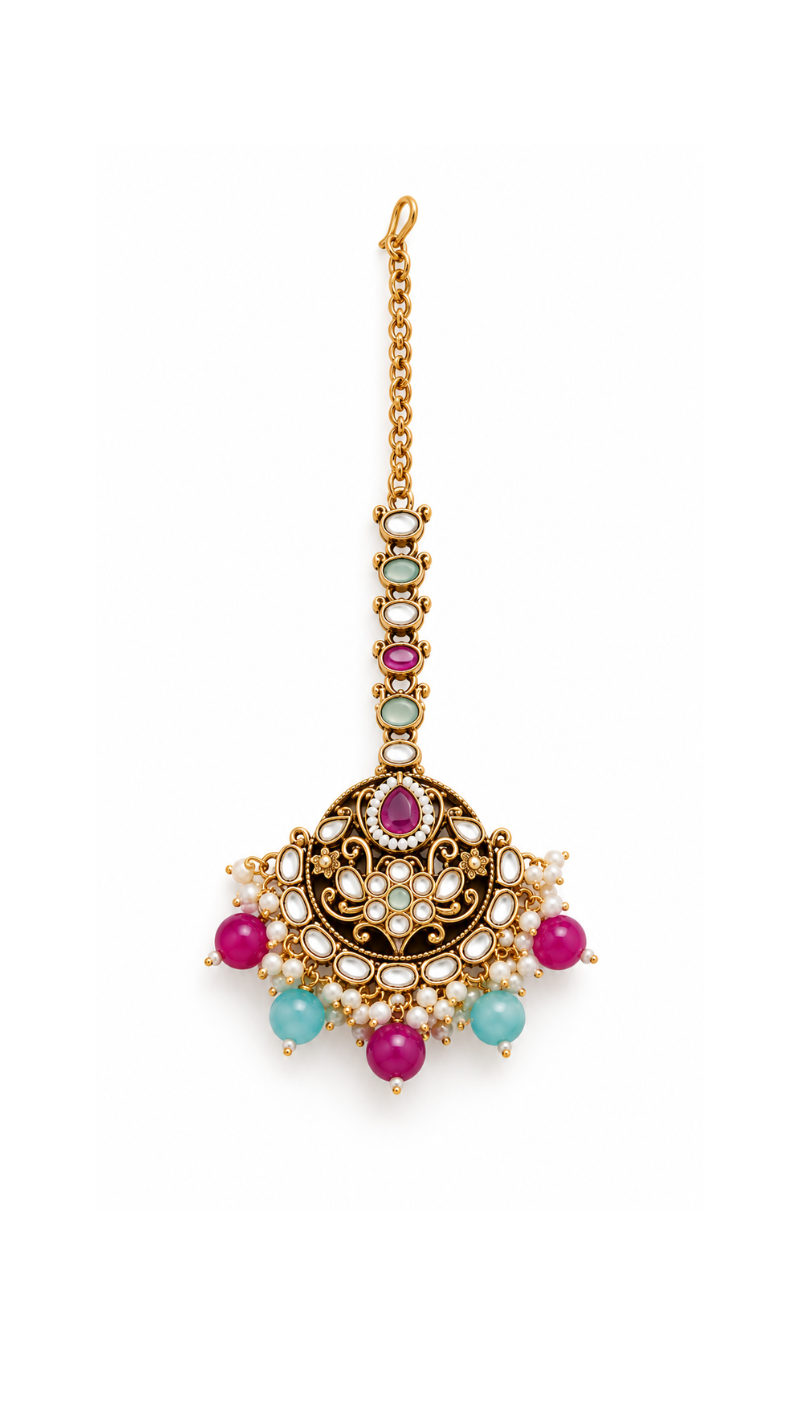 Meenakari Peacock Set