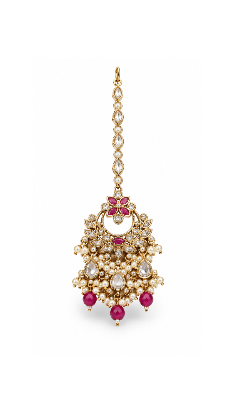Ruby Kundan Set
