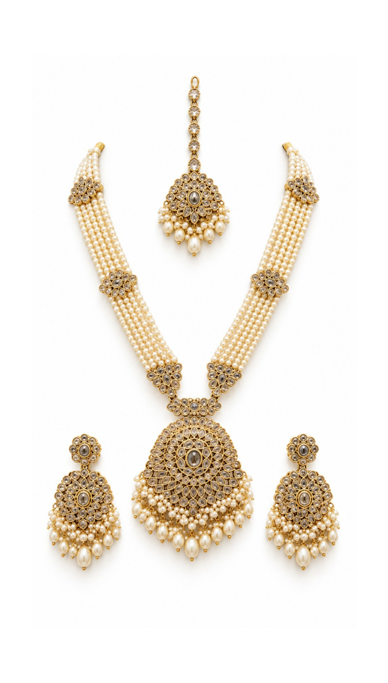 Ivory Pearl Heritage Necklace Set