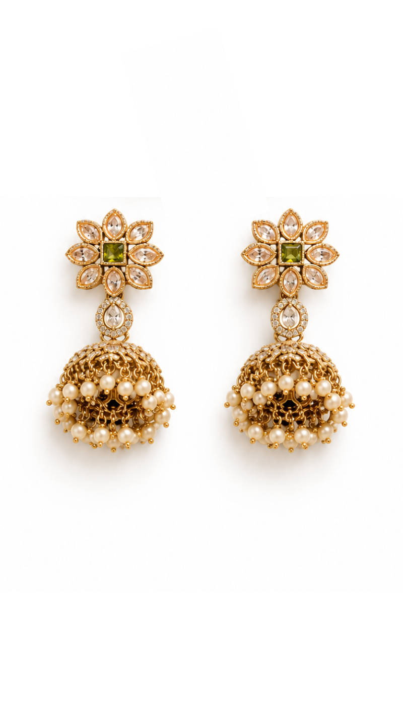 Gold Kundan Necklace Set
