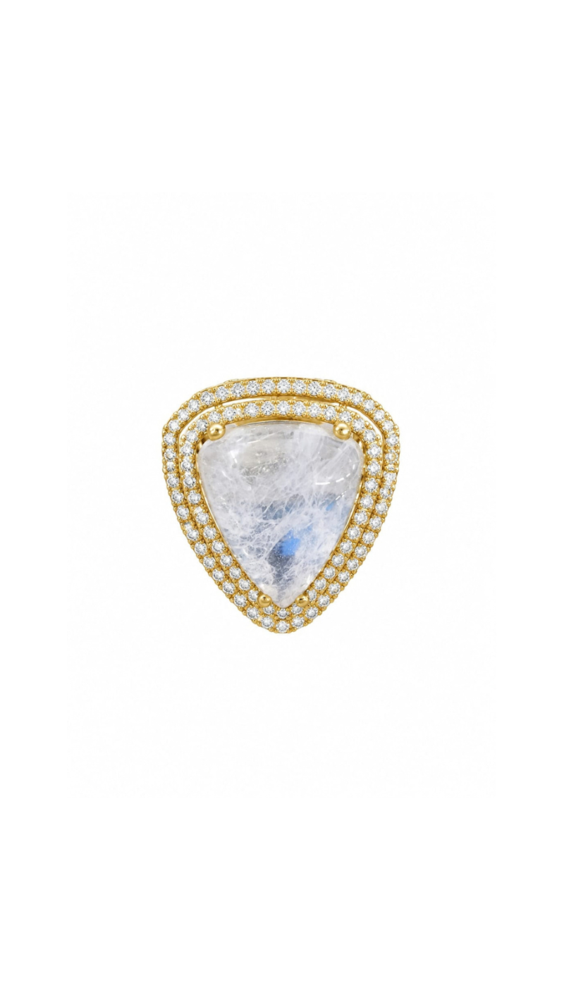 Chandrika Moonstone Ring