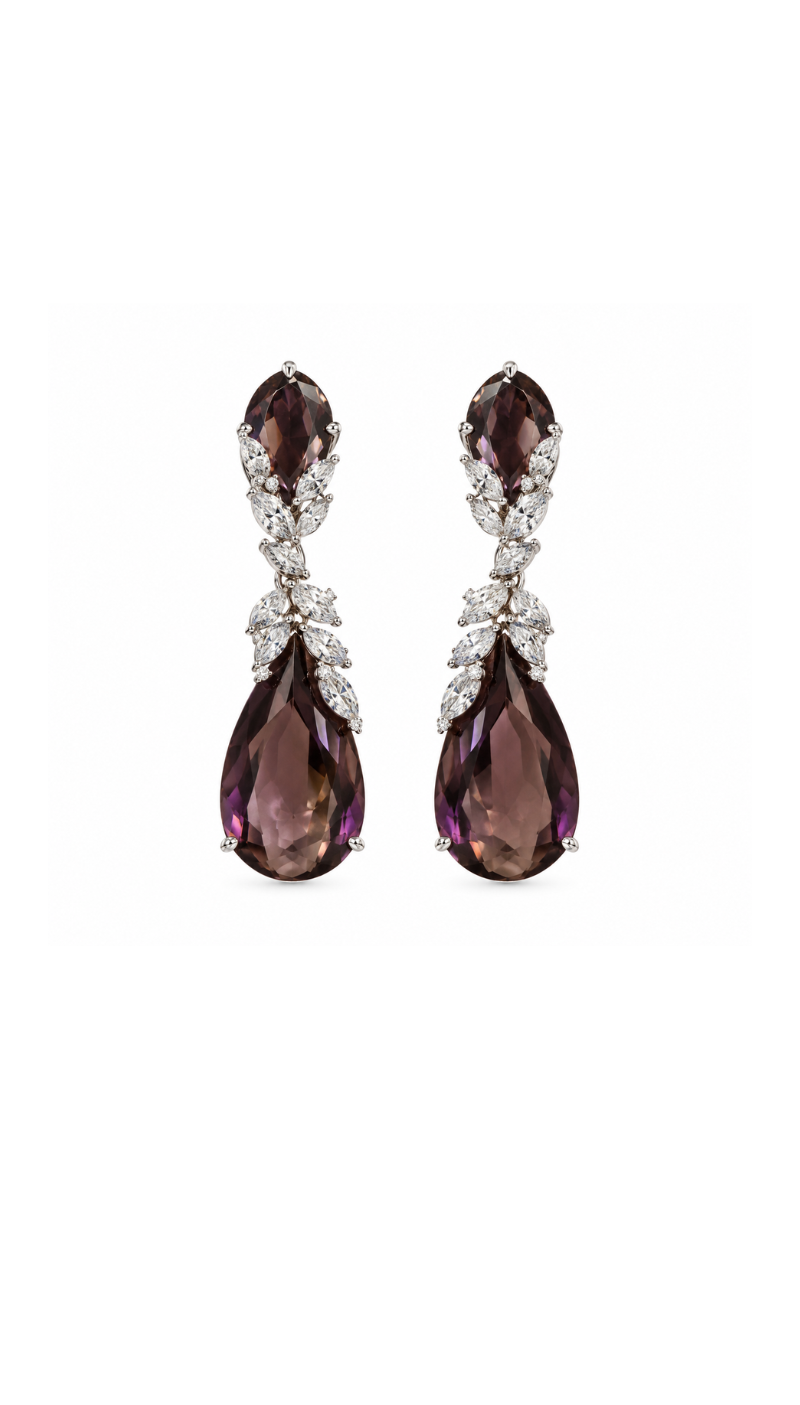 Teardrop Diamond Earrings