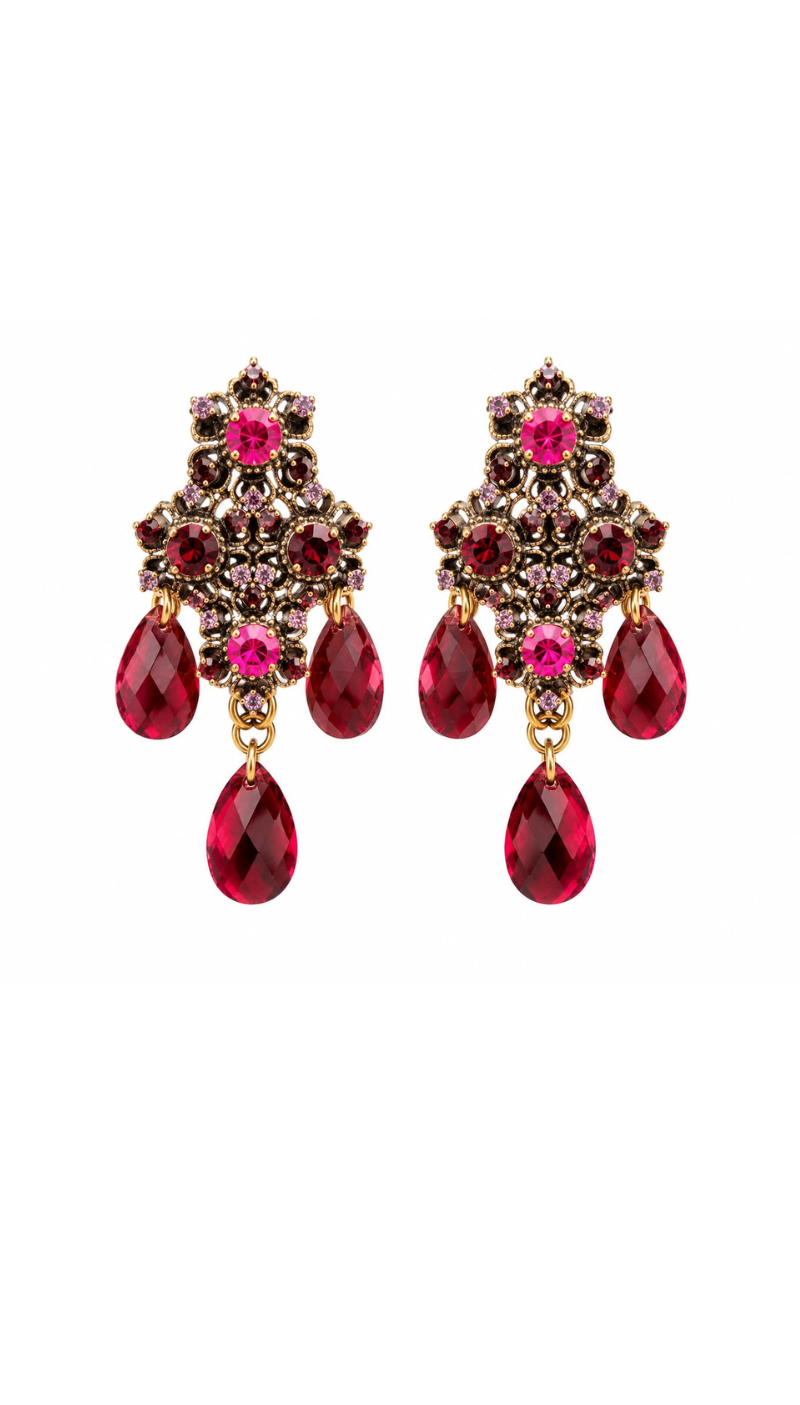 Ruby Rouge Necklace Set