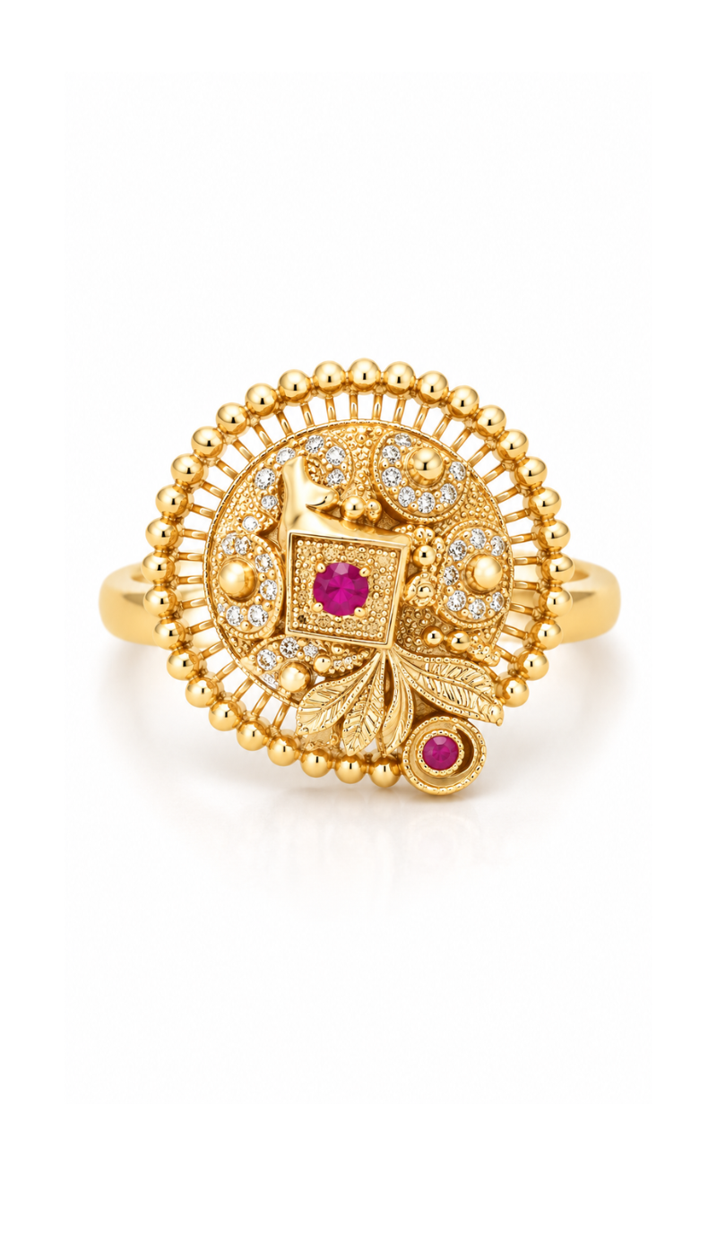 Rose Round Ring