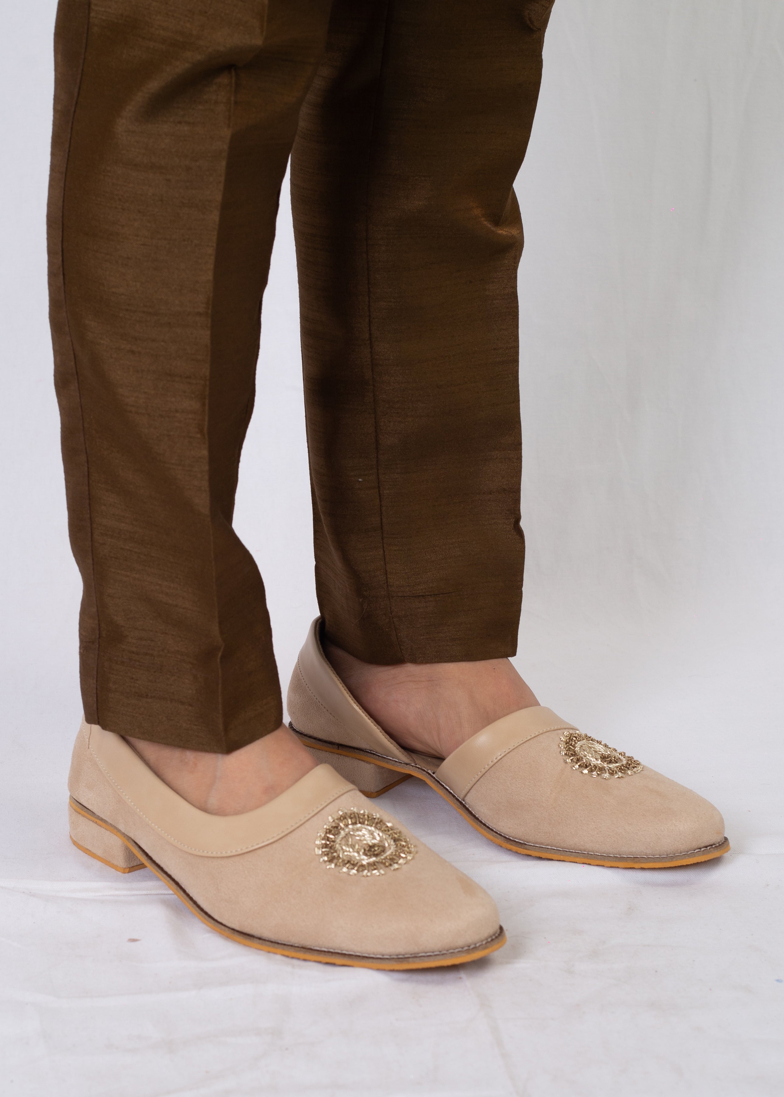 MEHENDI GREEN EMBROIDERY SHERWANI AND KURTA WITH TROUSER