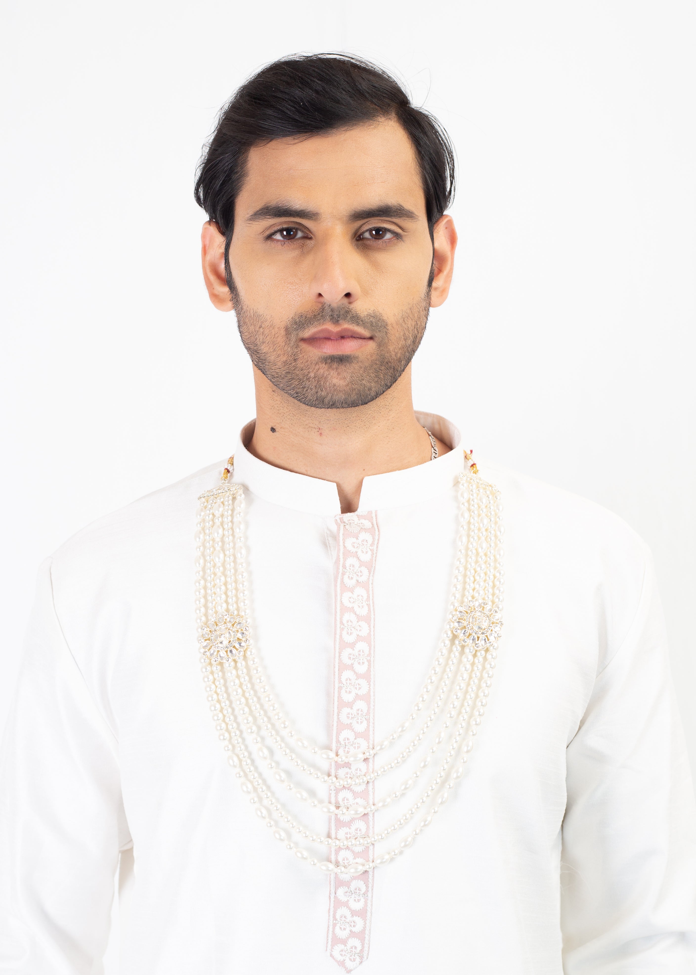 ELEGANT PEACH EMBROIDERY WAISTCOT WITH KURTA AND TROUSER