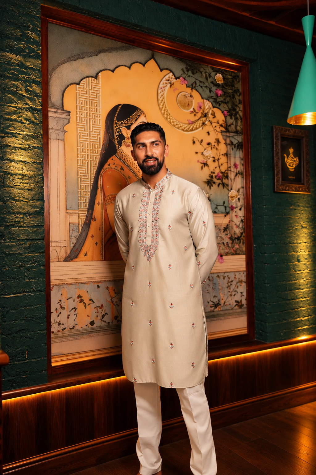 Elegant Mint Green Kurta Set