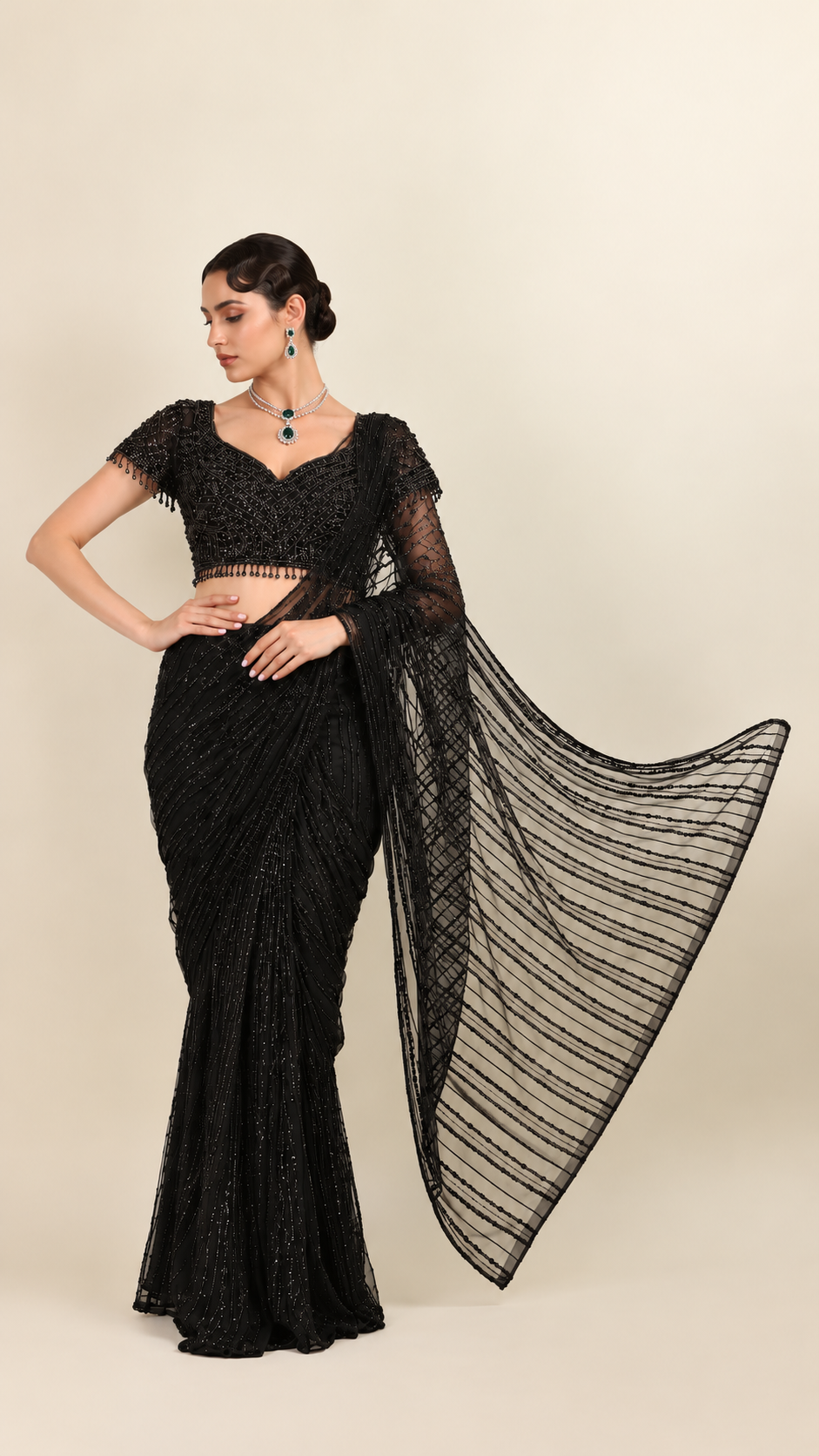Siyah Noor Saree