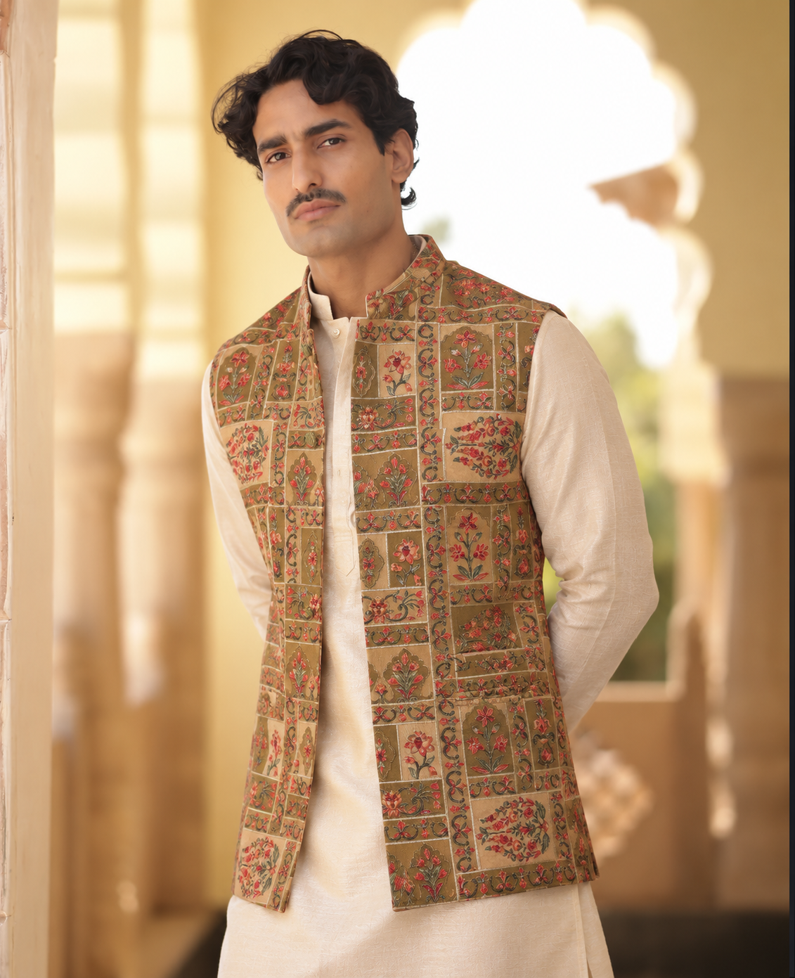 Shahi Olive Green Kurta Set