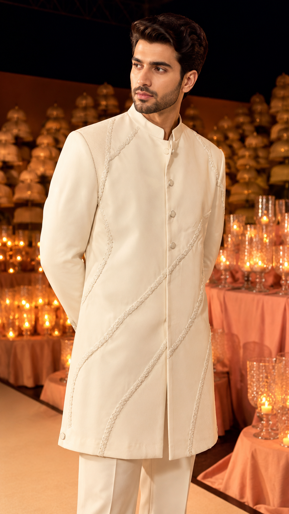 Ivory Andaaz Sherwani