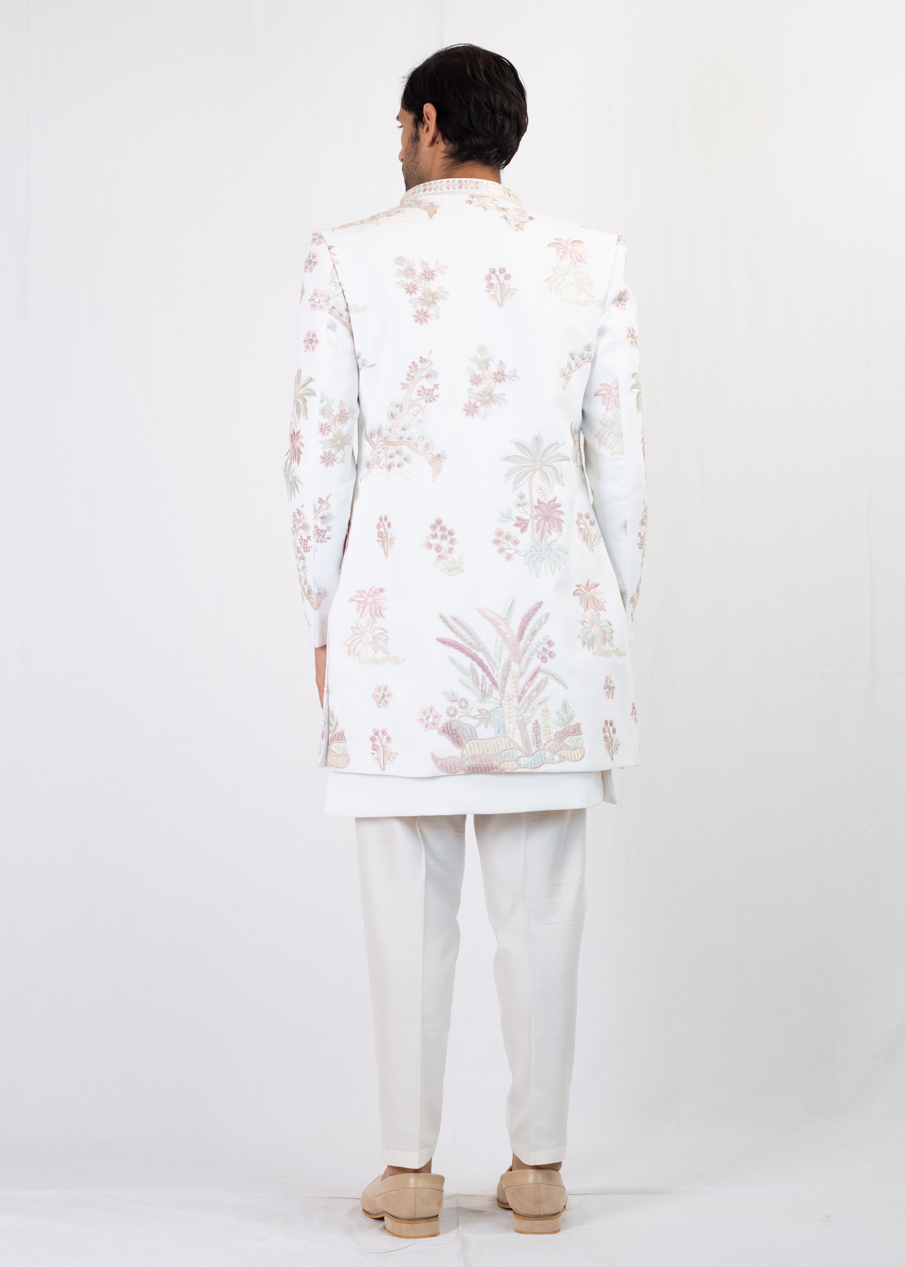 IVORY ELAGANT SHERWANI AND KURTA WITH TROUSER