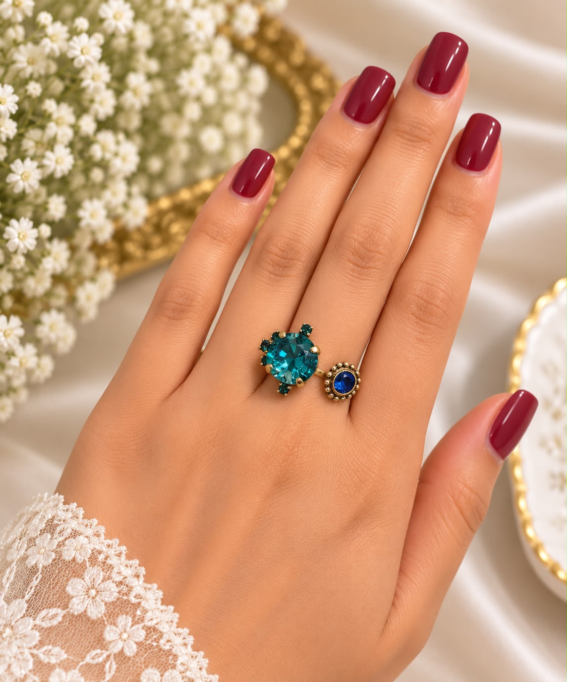 Sapphire European Ring