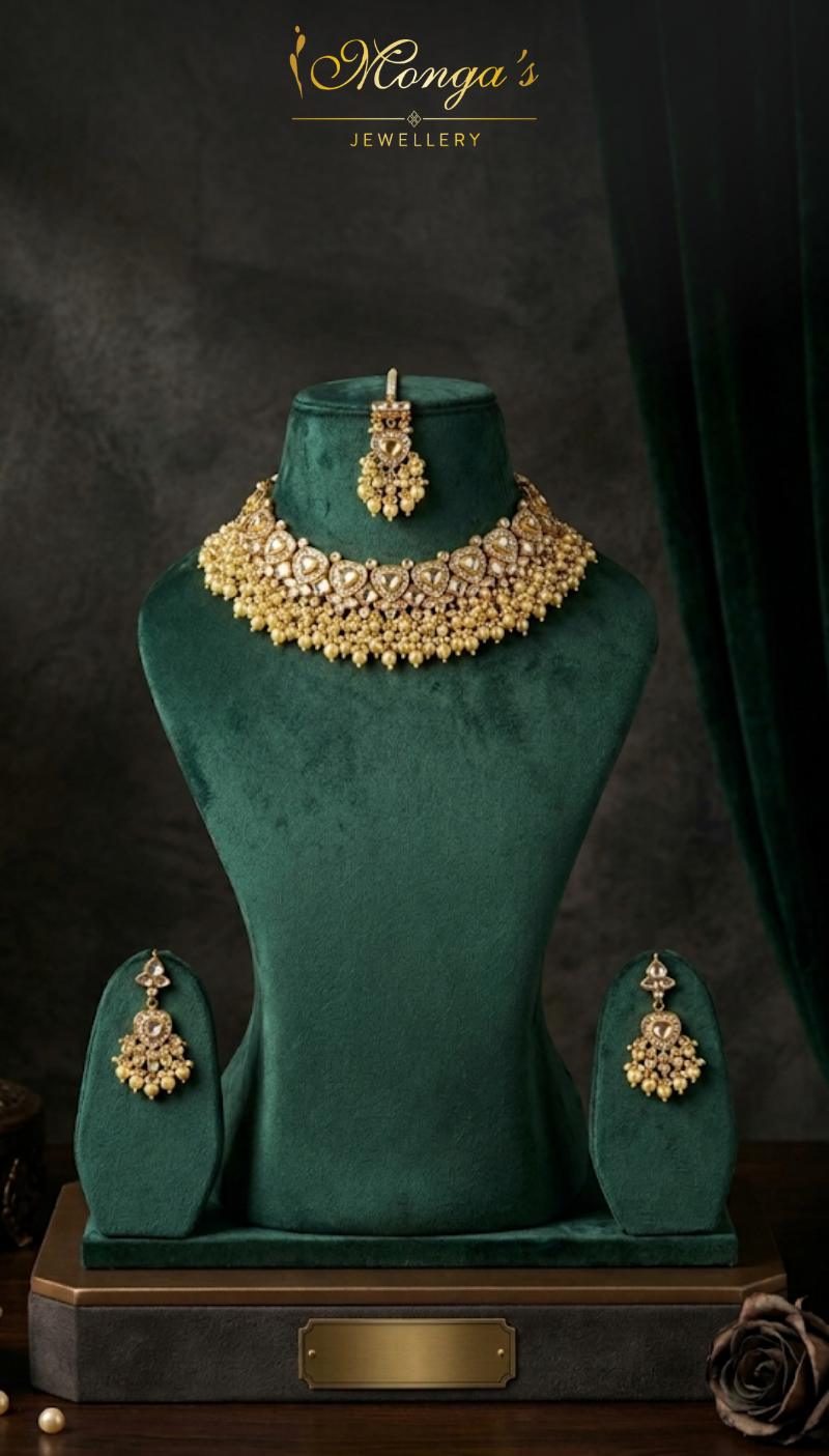 Hridaya Pearl Choker Set