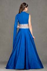 Elegant lehenga with Royal Blue top & Skirt