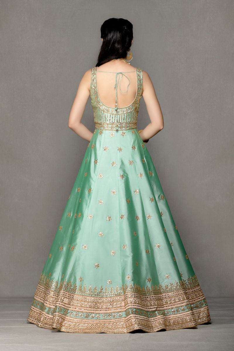 Mint Anarkali Gown