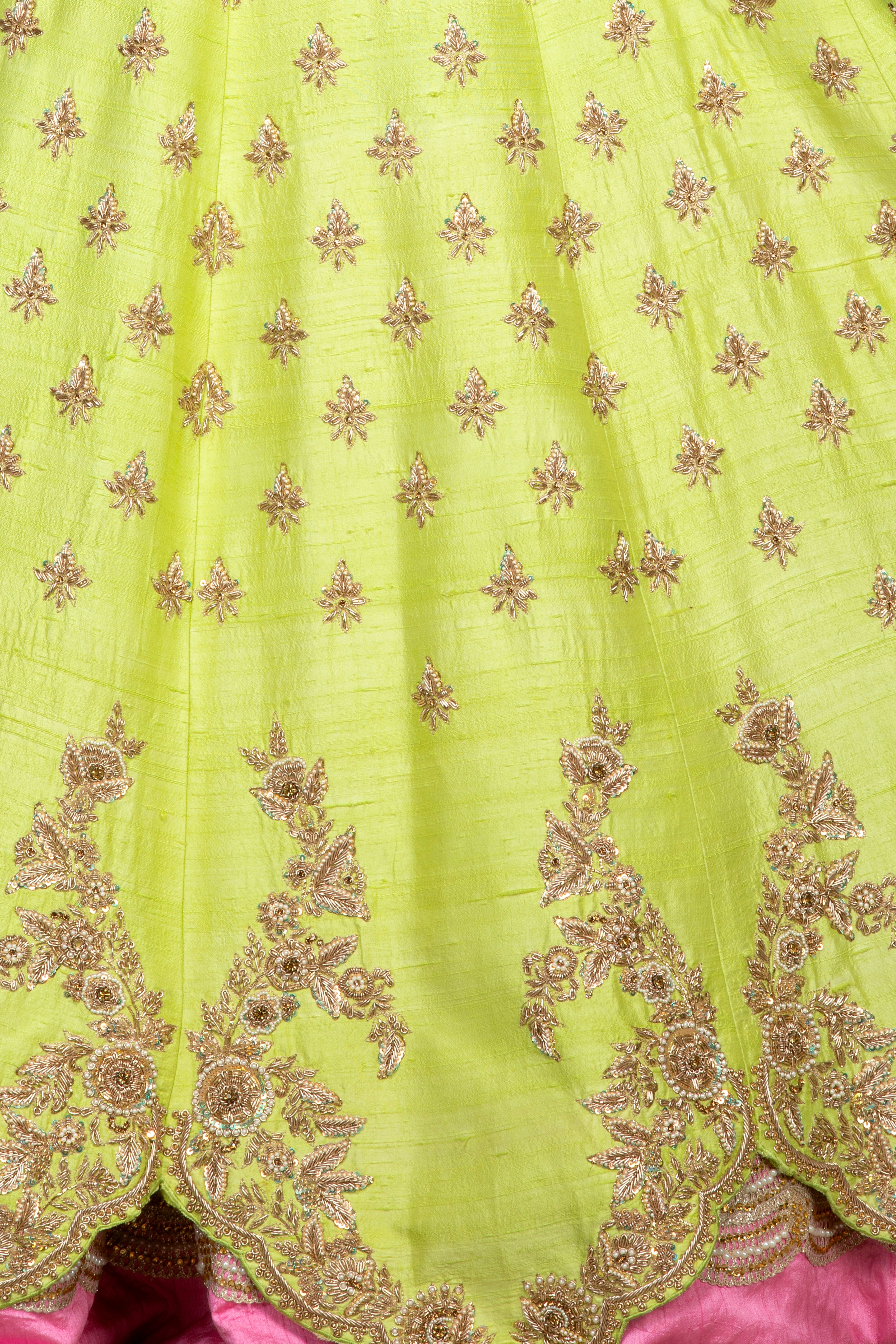 Bridal/Semi-Bridal Lehenga with Dabka work