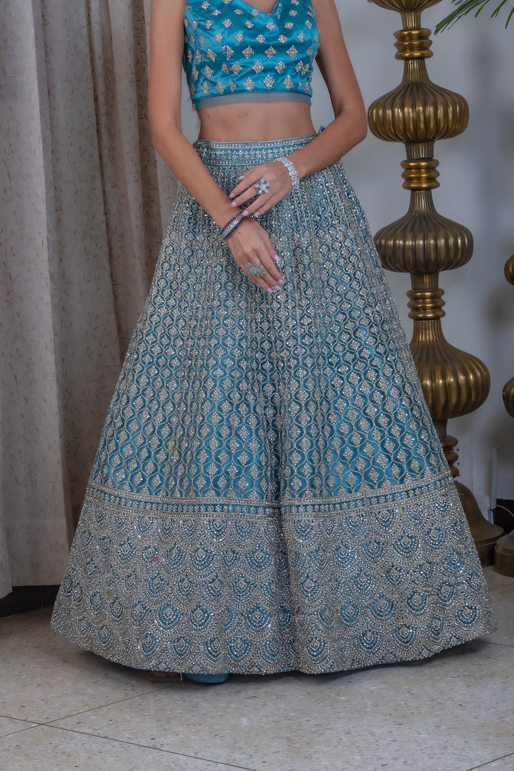 Turquoise Lehenga