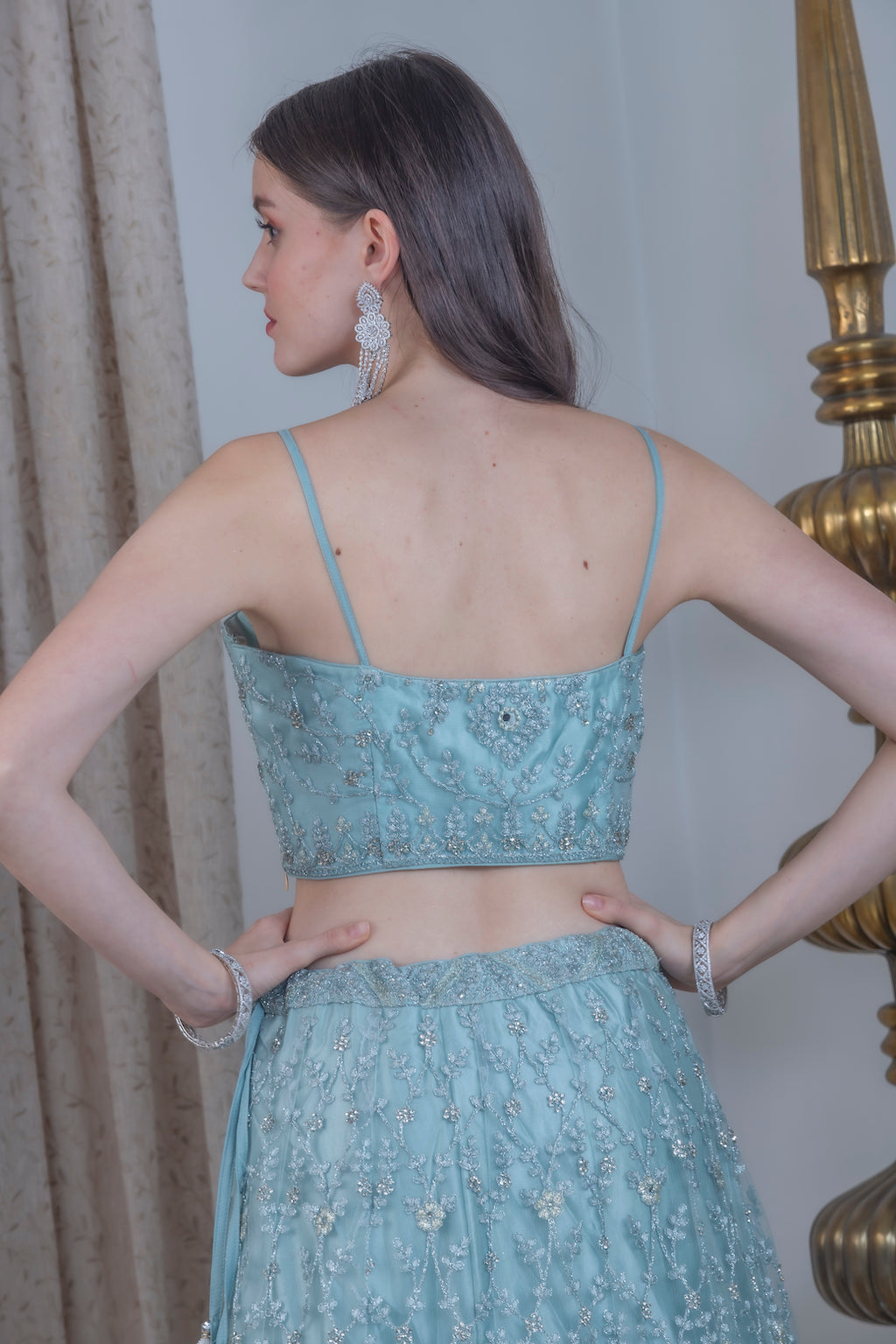 Turquoise Lehenga