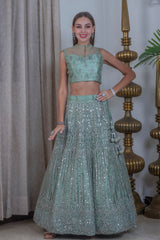 Mint Lehenga