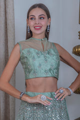 Mint Lehenga