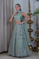 Mint Lehenga