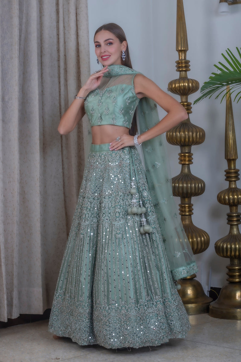 Mint Lehenga