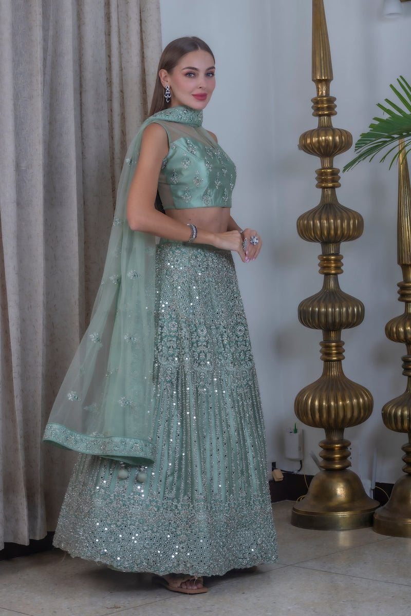 Mint Lehenga