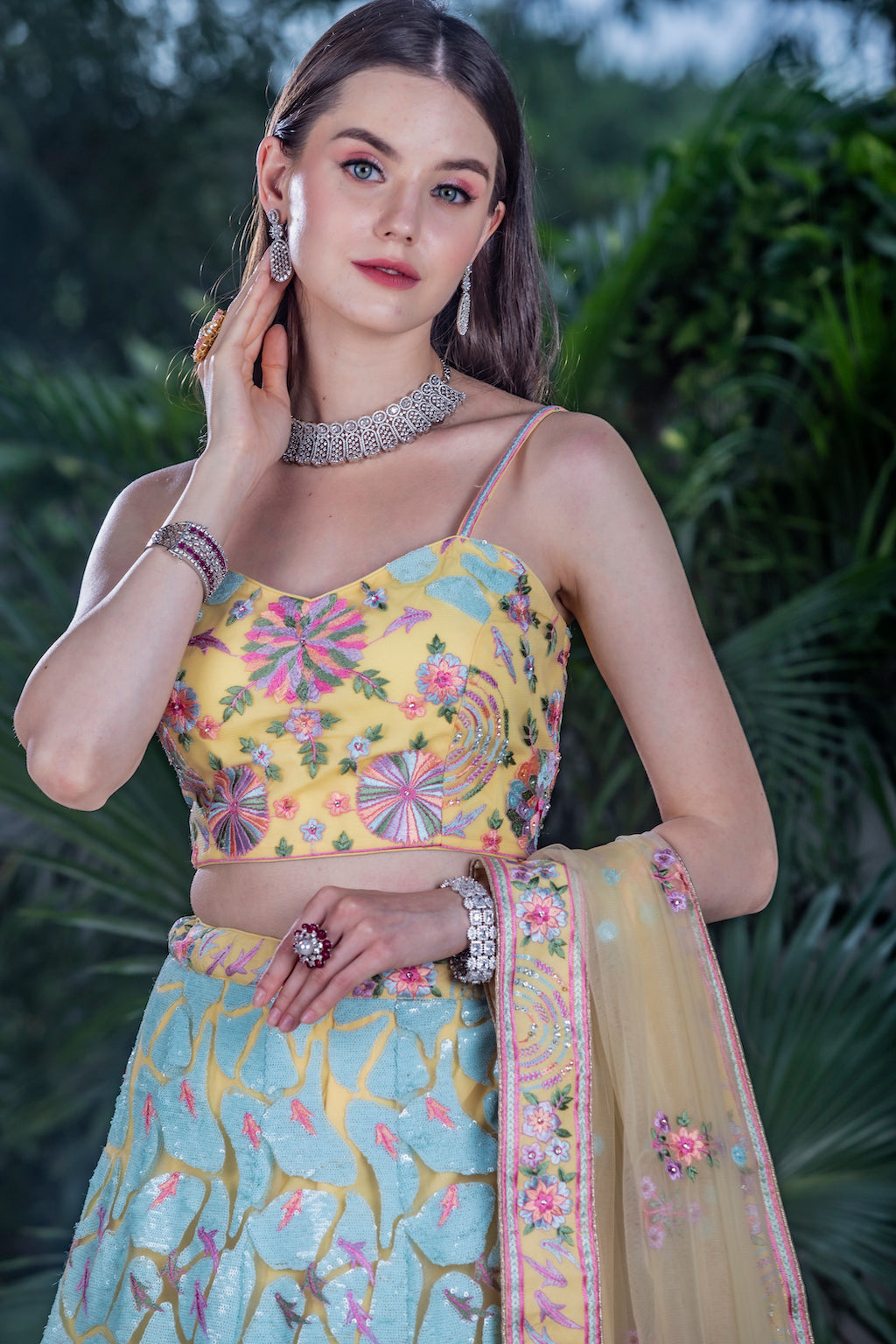 Multi color Lehenga