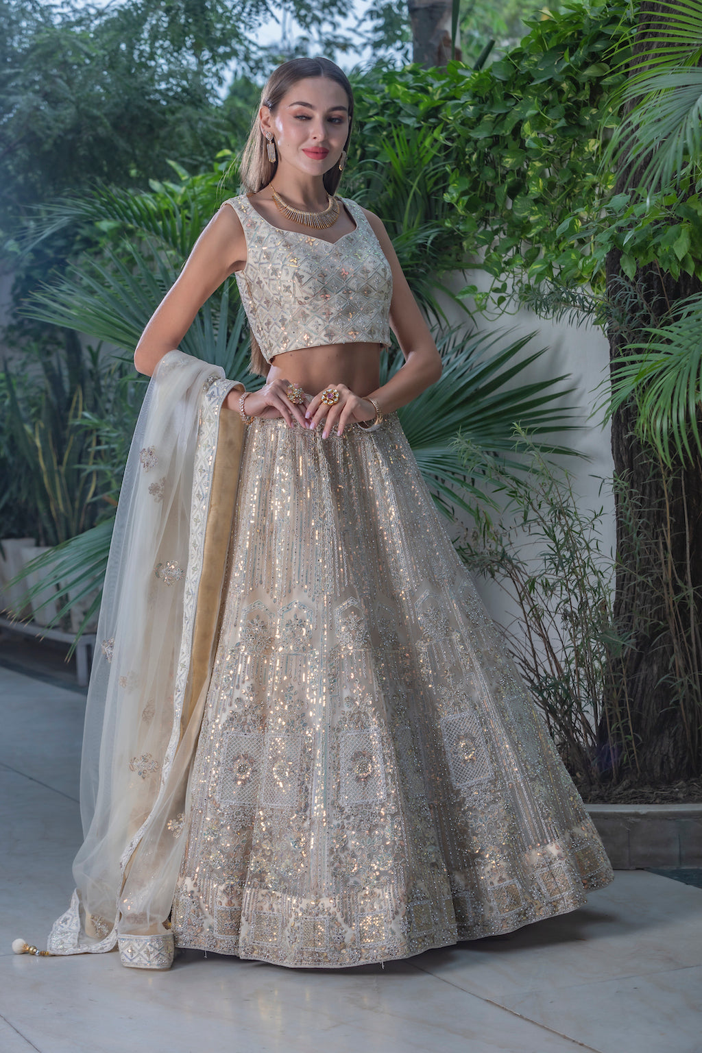 Ivory Lehenga