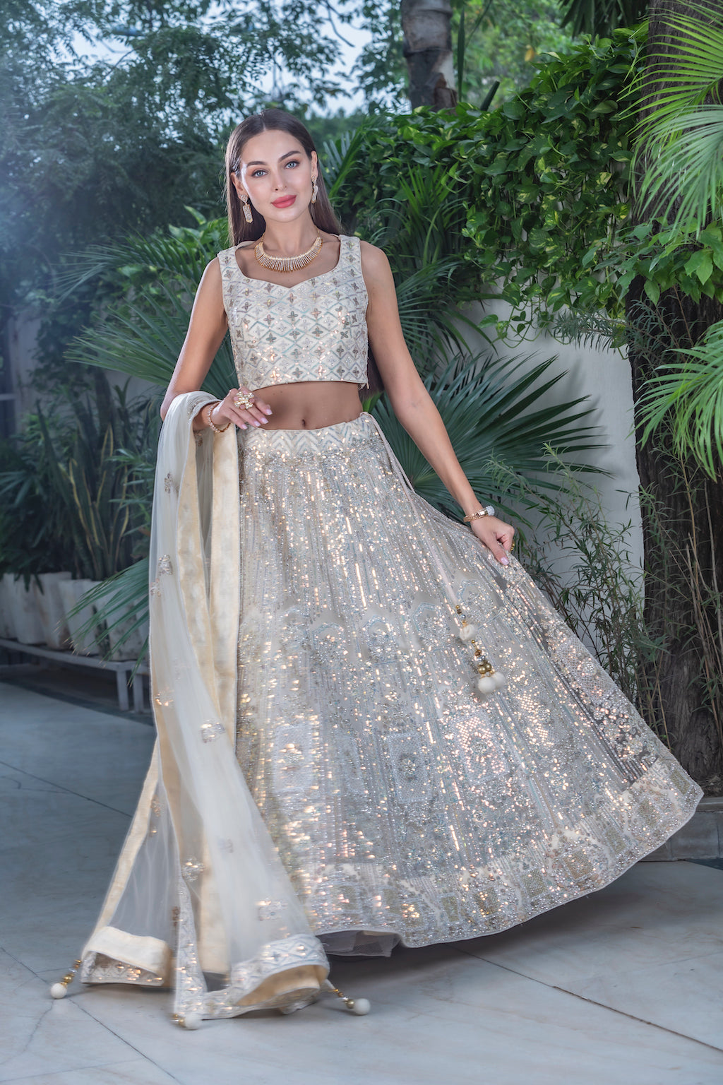 Ivory Lehenga