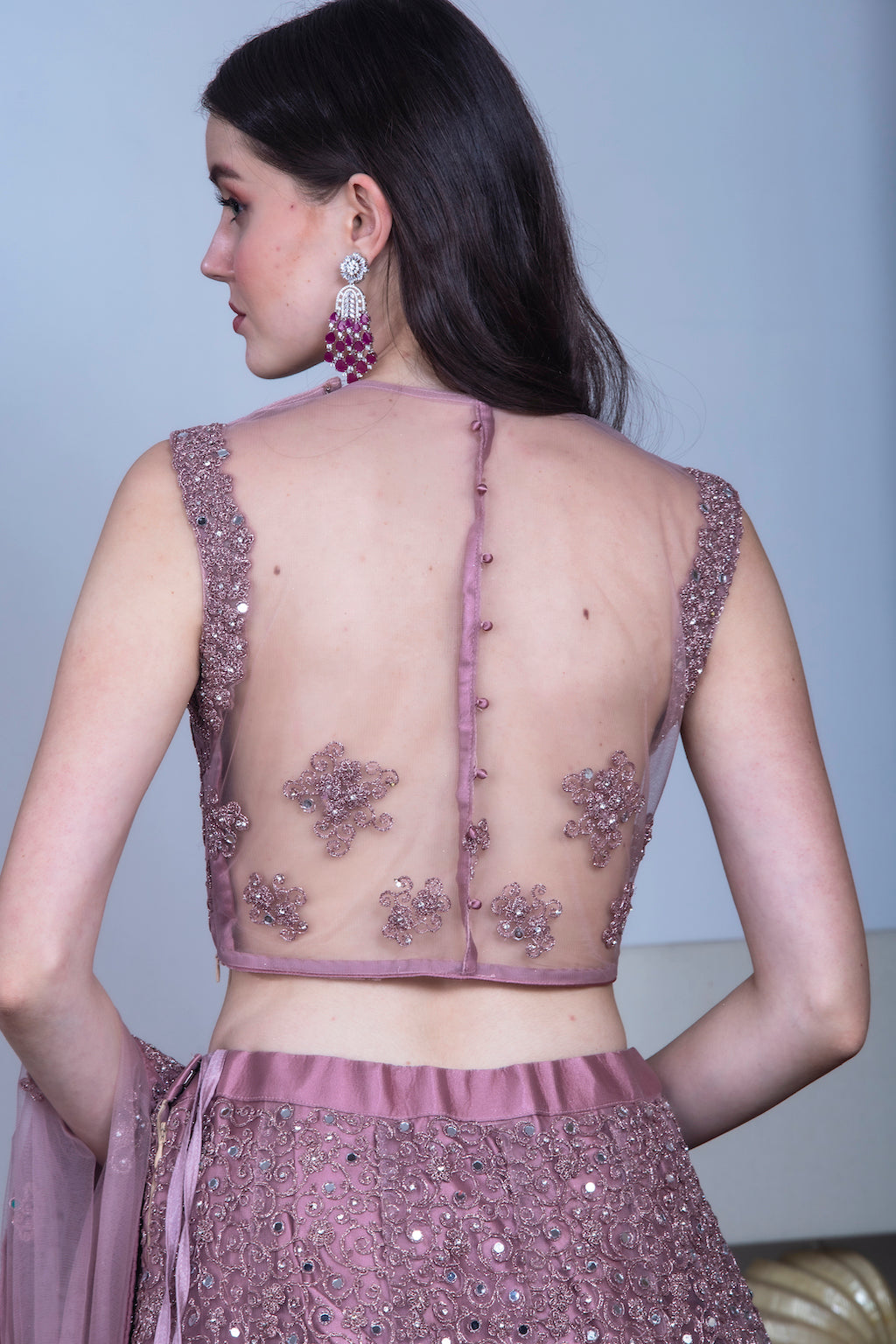 Onion Color Lehenga