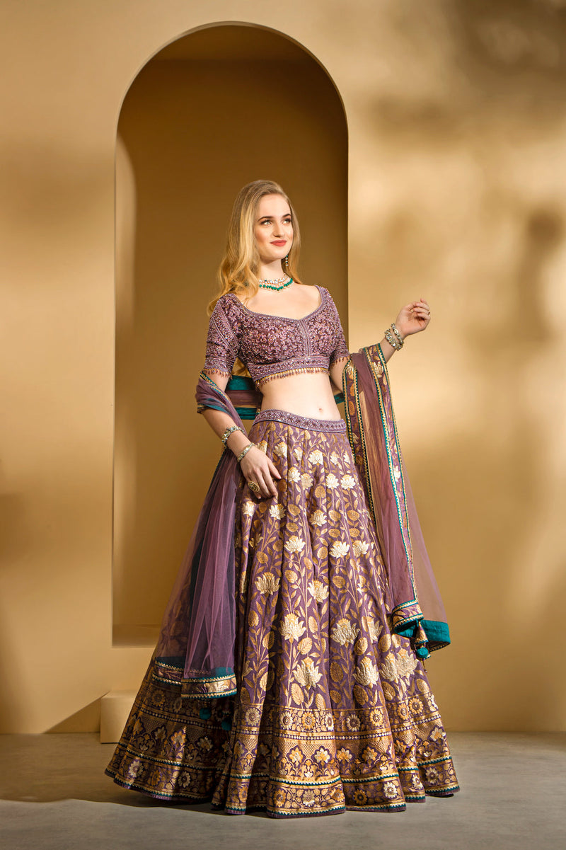 Banarsi Skirt with embroidered top