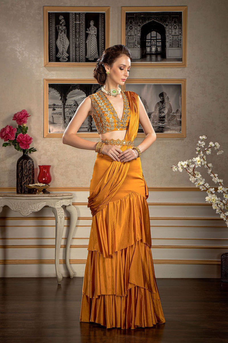 Stitched Drape Saree