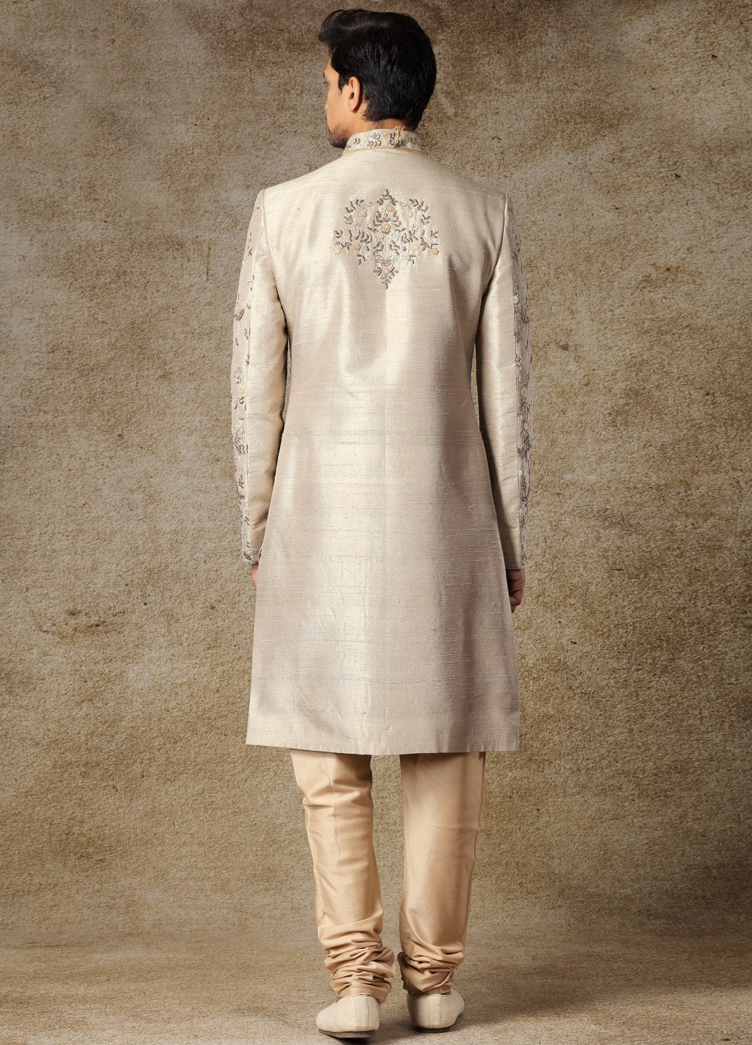 Hazy Ivory Embroidered Sherwani