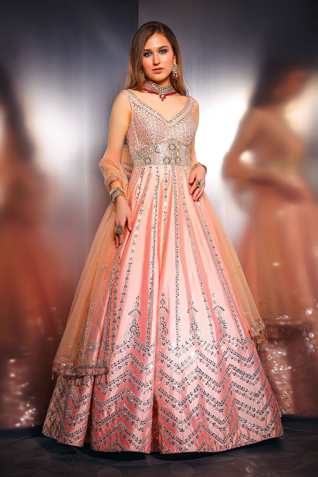 Peach Gown – Mongas